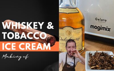 Tobacco and whiskey ice cream
