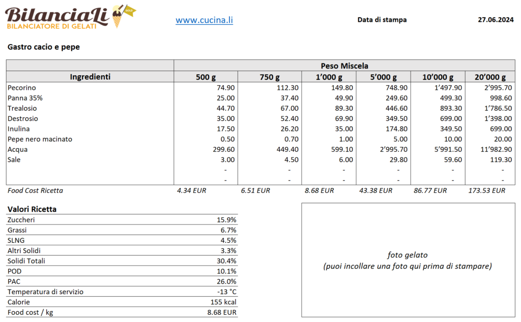 Sorbetto cacio e pepe senza stabilizzanti 1 image 2