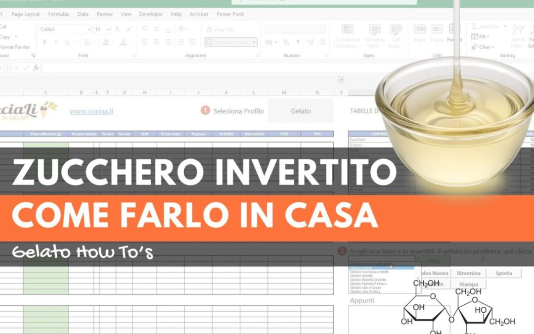 Zucchero invertito nel gelato: cos’è, a cosa serve e come prepararlo