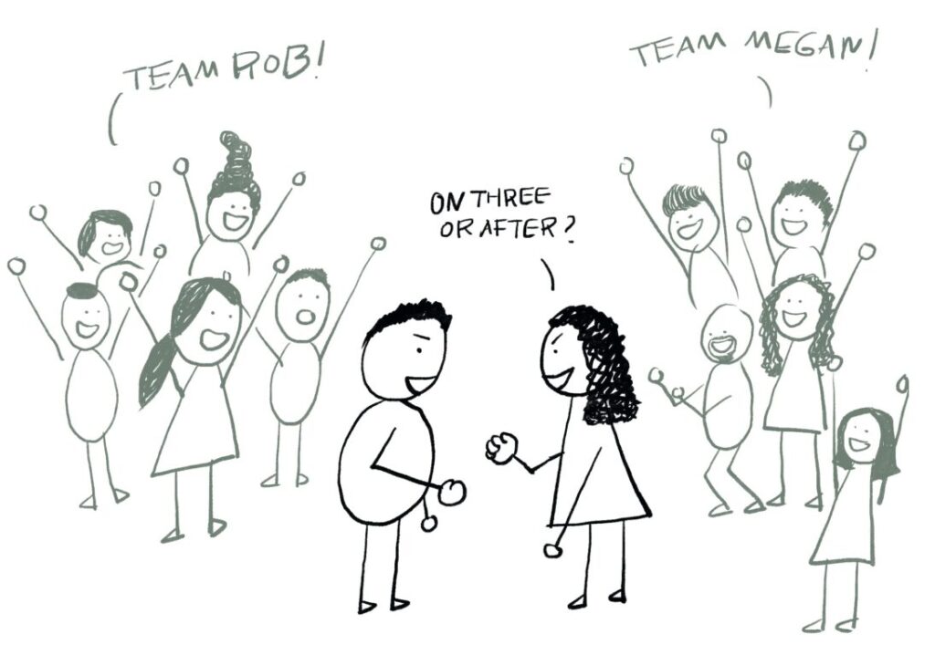 Creare connessioni: il vero cuore del team building 2 rock paper scissors