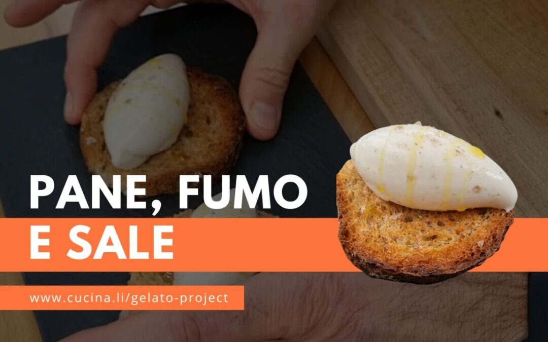 Gelato alla ricotta di pecora affumicata, pepe della Valle Maggia e olio d’oliva