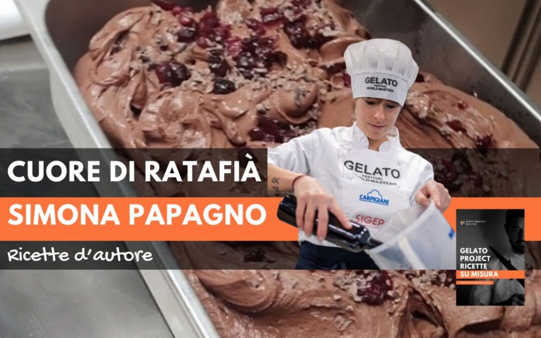 Simona Papagno e il suo gelato “Cuore di Ratafià”