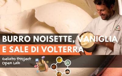 Gelato al burro noisette, vaniglia delle Isole Cook e sale di Volterra